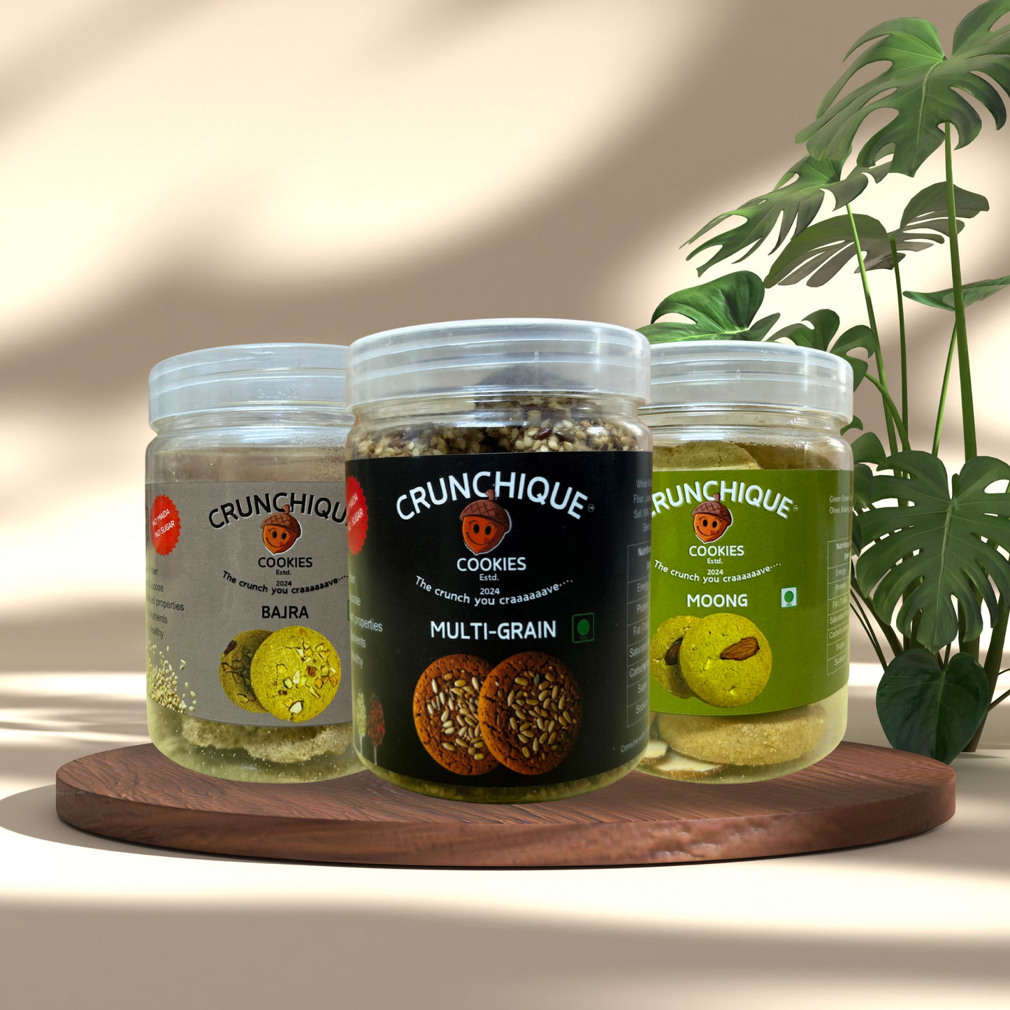 Multigrain + Moong + Bajra cookies