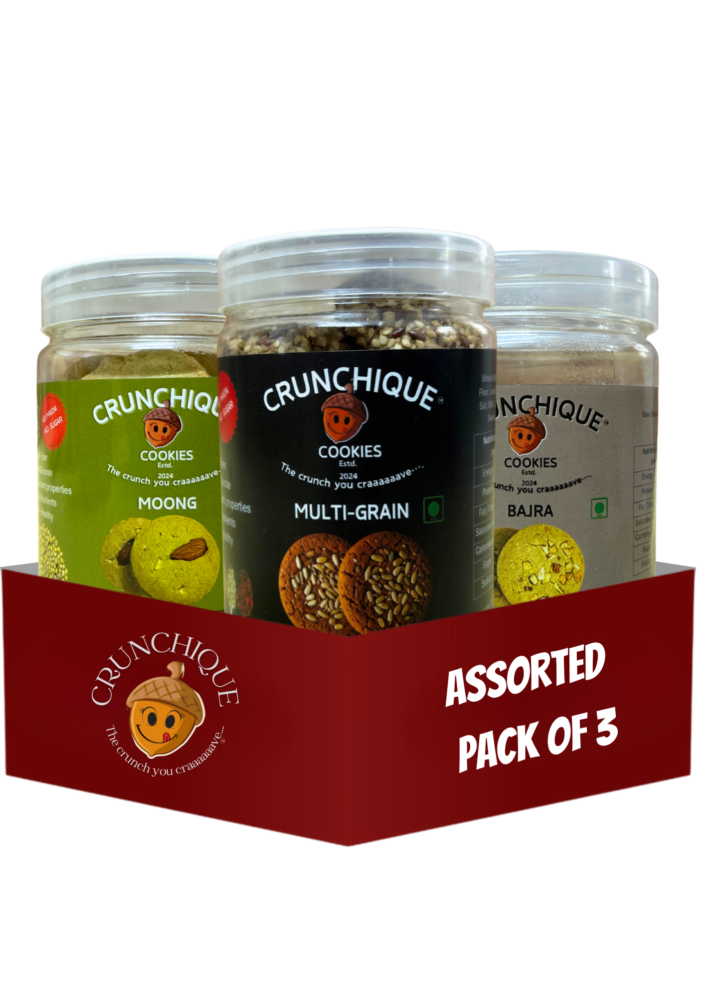 Multigrain + Moong + Bajra cookies