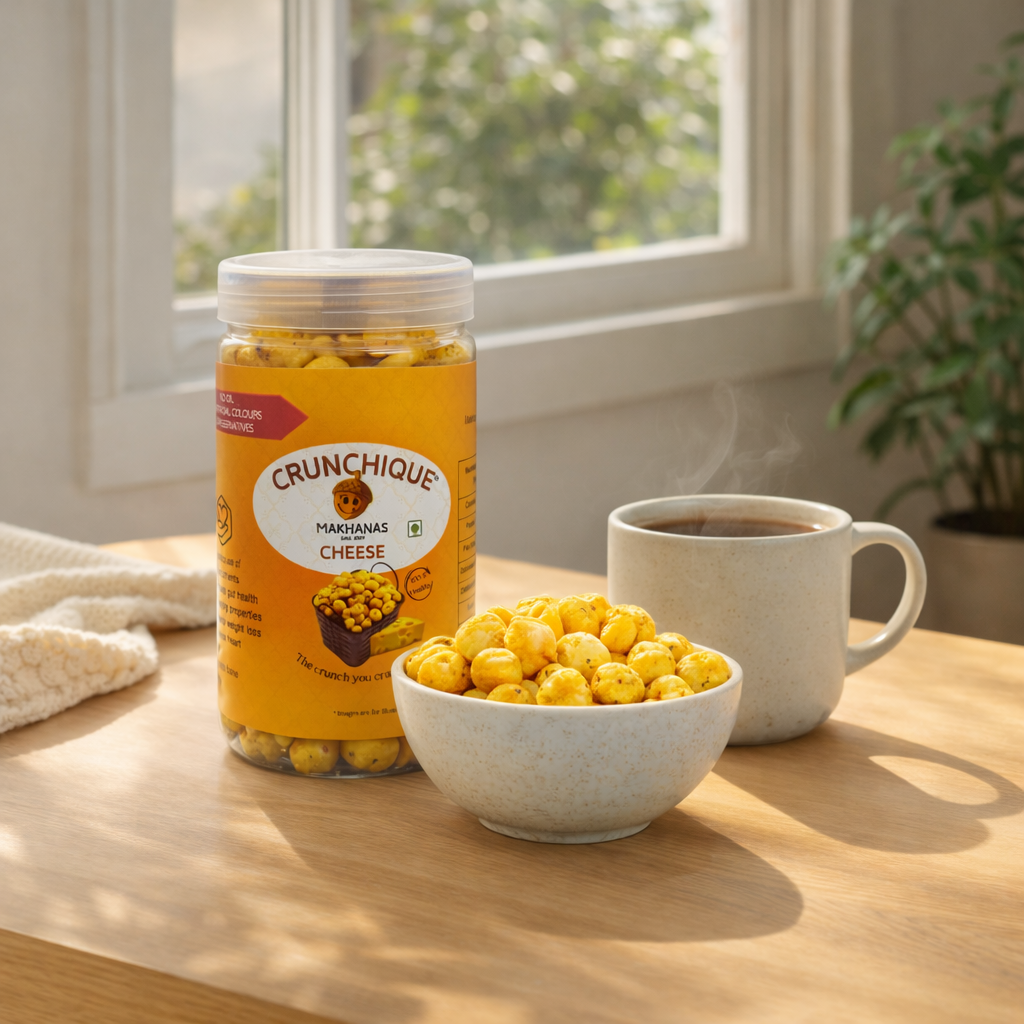 Cheese Makhana-Cheesy, Yummy, Healthy