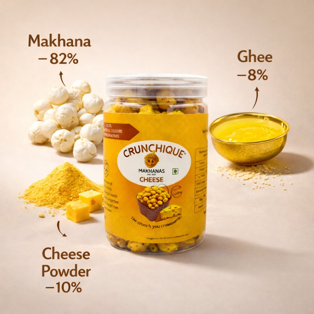 Cheese Makhana-Cheesy, Yummy, Healthy