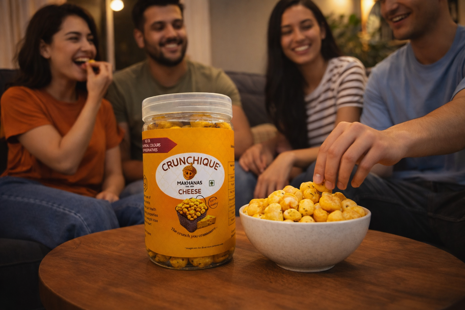 Cheese Makhana-Cheesy, Yummy, Healthy