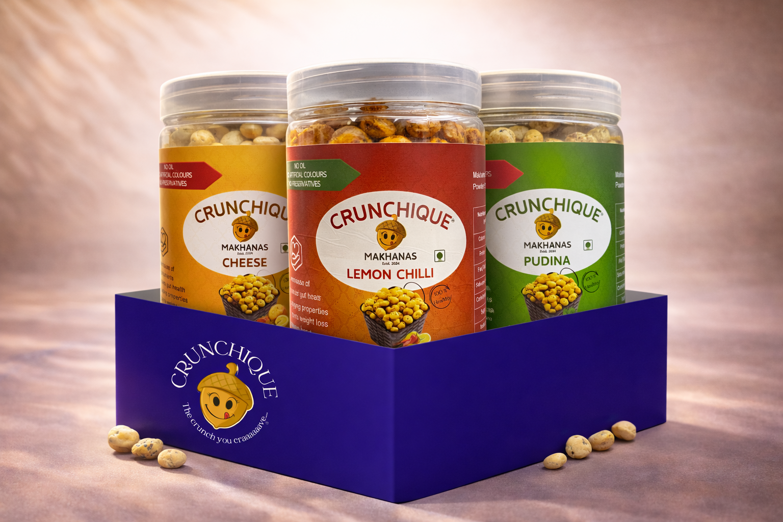 Cheese + Lemon Chilli+ Pudina