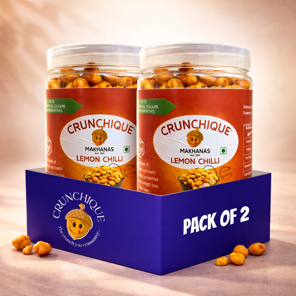 Lemon Chilli Makhana-Tangy, Spicy, Healthy